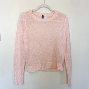 Pink knit sweater